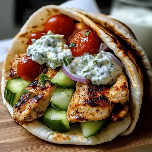 Chicken Gyros with Creamy Feta