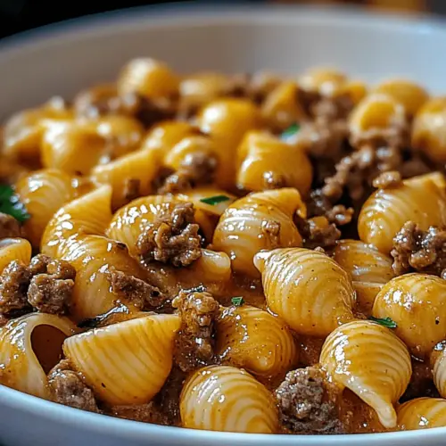Creamy Beef and Shells Recipe
