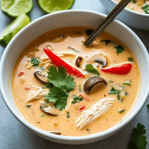 Crockpot Thai Coconut Chicken Soup