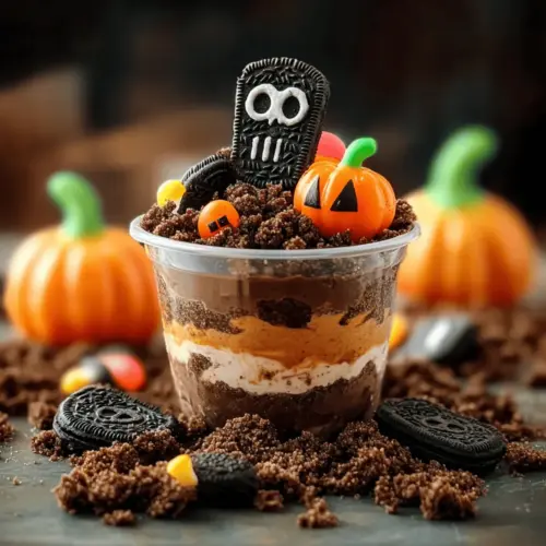 Graveyard Pudding Cookie Cups