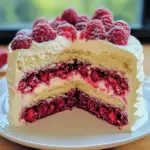 White Chocolate Raspberry Cake