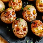 Halloween Skull Potatoes