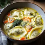 Dill Pierogi Soup