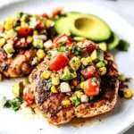 Fiesta Lime Chicken with Avocado Salsa