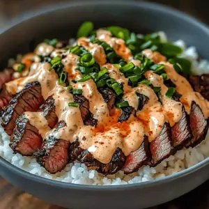 Korean BBQ Steak Rice Bowls