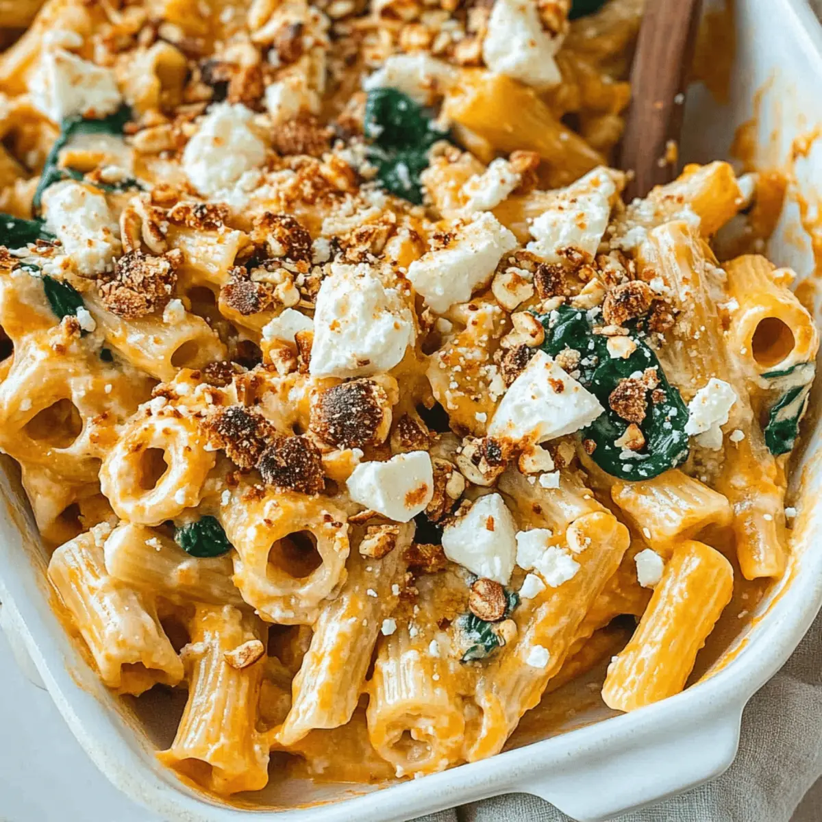 Pumpkin Feta Pasta