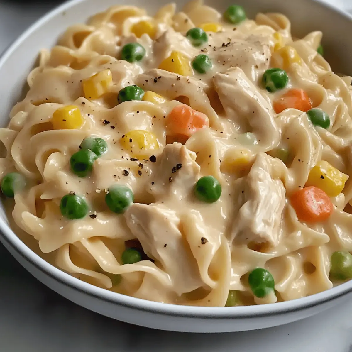 Quick Chicken Pot Pie Pasta