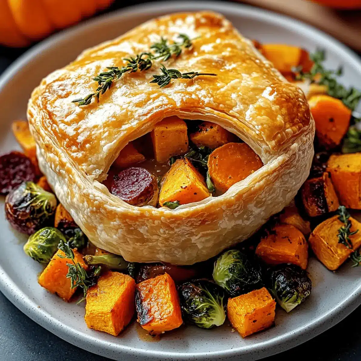 Roasted Autumn Vegetable Pot Pies