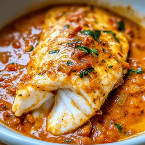 Savor Tilapia in Roasted Pepper Sauce