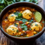 Tamale Soup with Tamale Dumplings