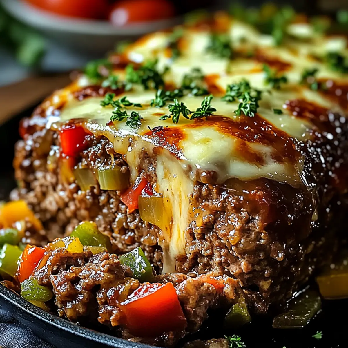 Philly Cheesesteak Meatloaf