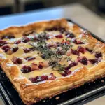 Cranberry Brie Tart with Pancetta & Thyme