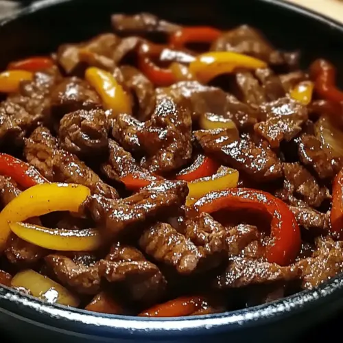 Sizzling Chinese Pepper Steak with Onions