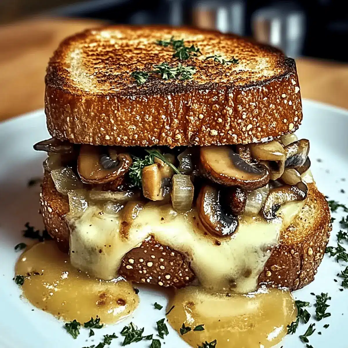 Swiss Mushroom Melt Sandwich