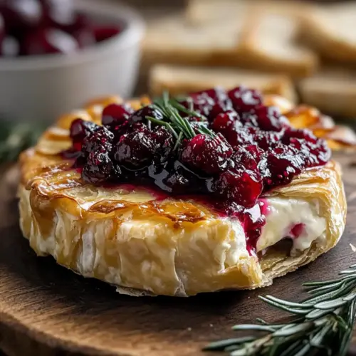 Baked Brie with Cranberries