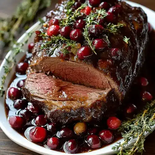 Cranberry Balsamic Roast Beef