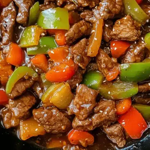 Takeout Worthy Chinese Pepper Steak Recipe