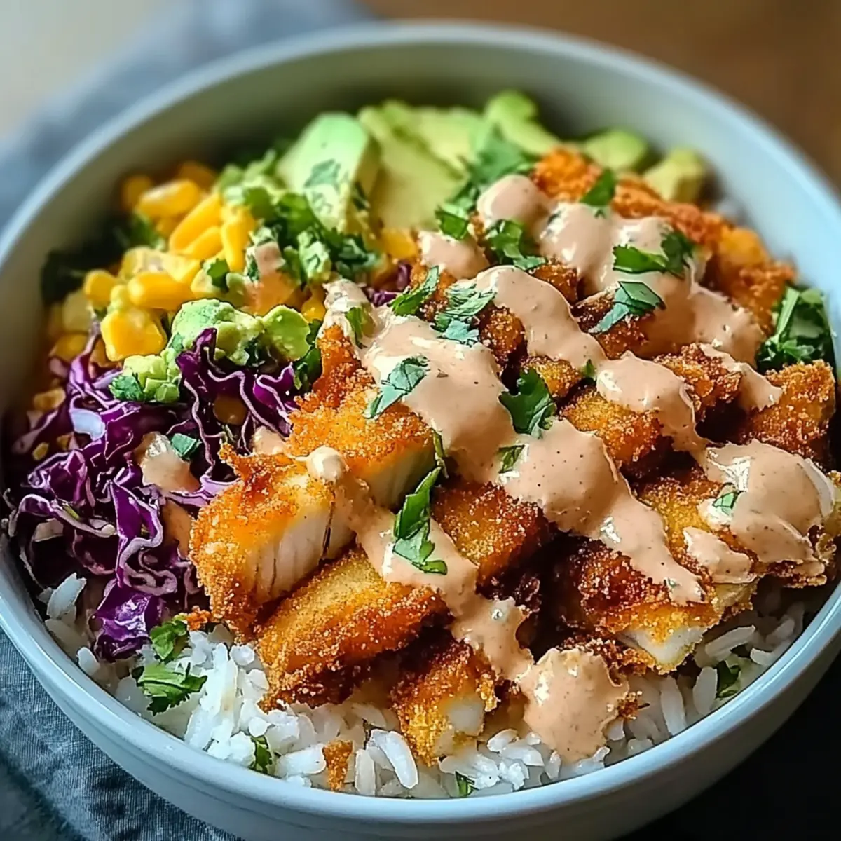 Crispy Fish Taco Bowls