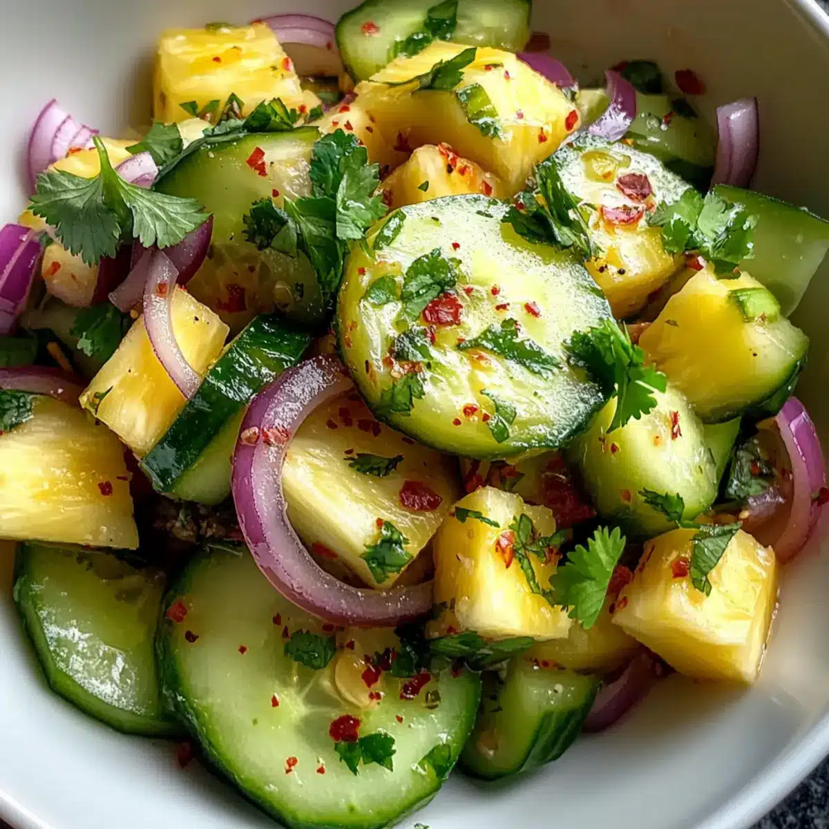 Pineapple Cucumber Salad