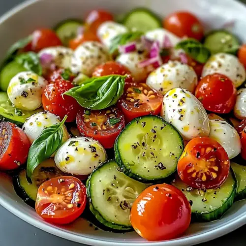 Cucumber Caprese Salad
