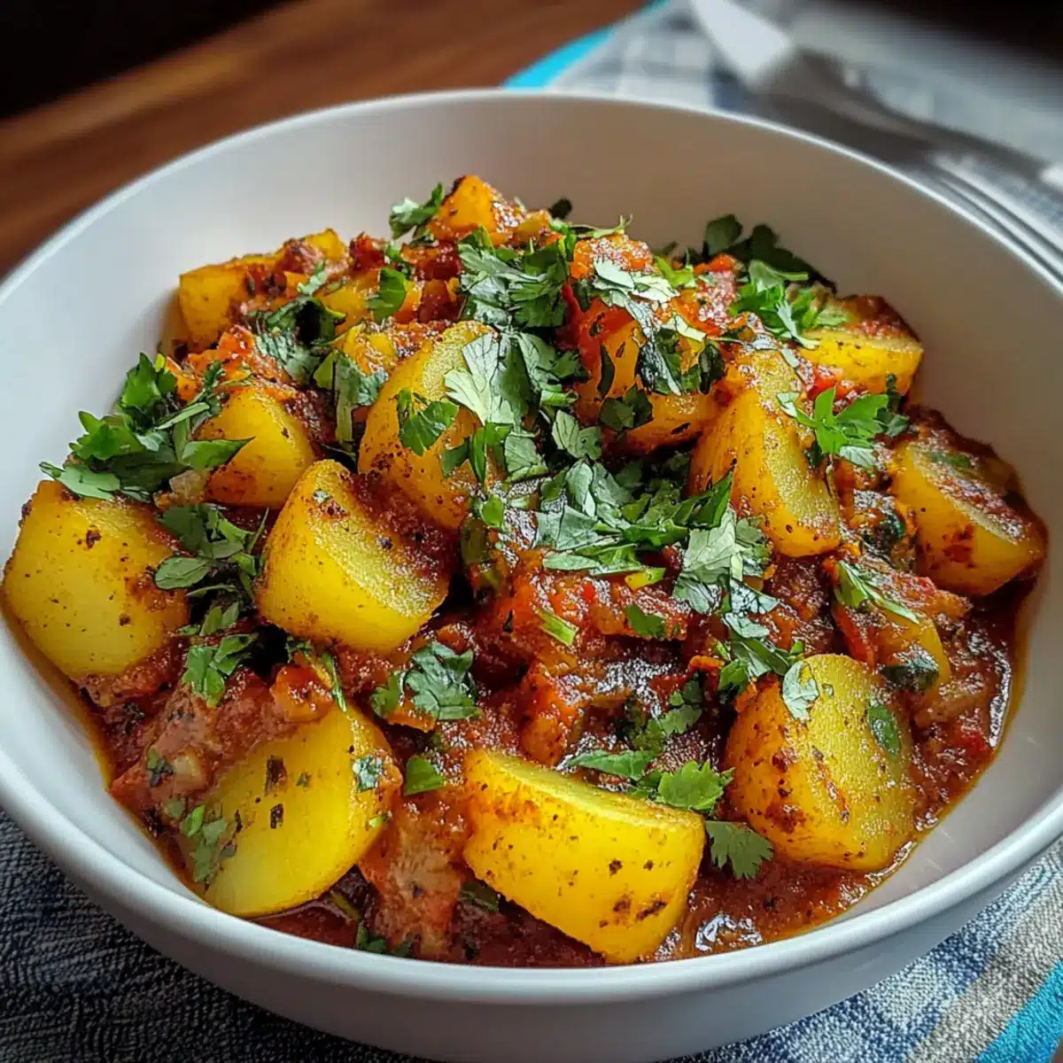 Dopiazeh Aloo Persian Potato Curry