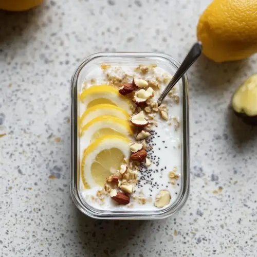 Lemon Cheesecake Overnight Oats