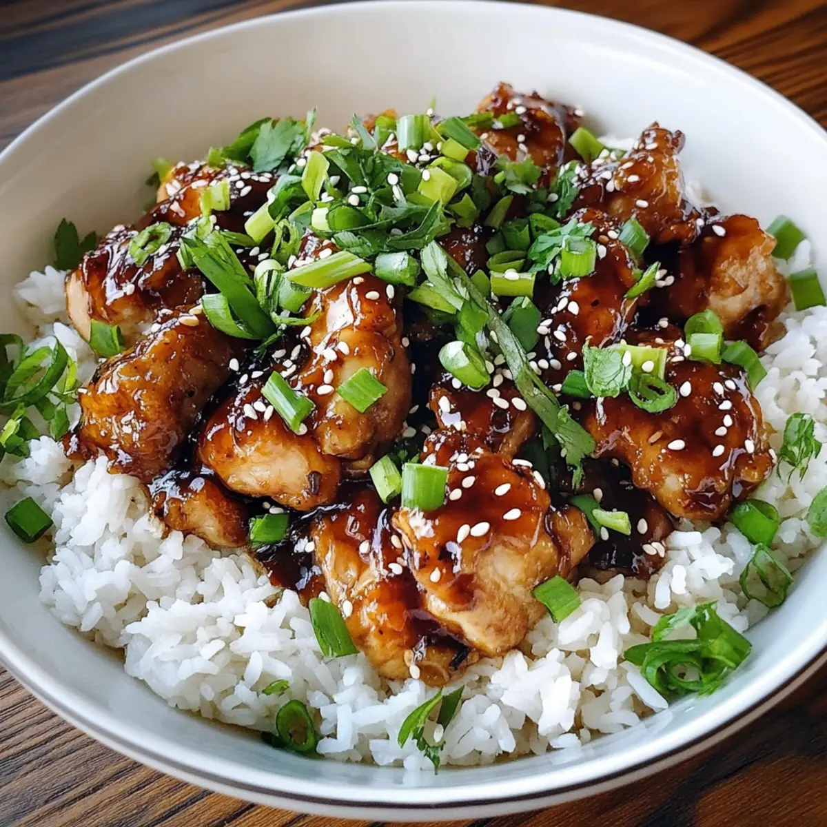 Sticky Chicken Rice Bowls