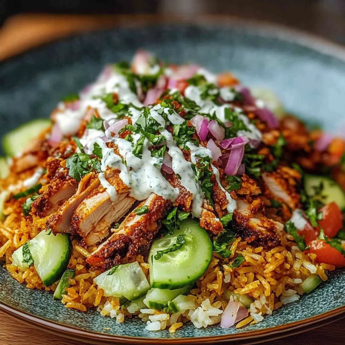 Chicken Shawarma Crispy Rice Salad – Irresistible Healthy Meal