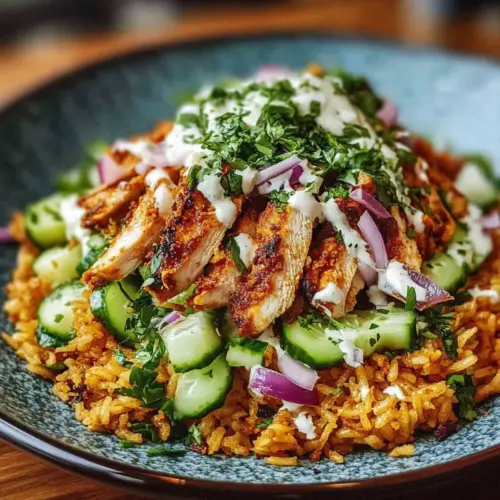 Chicken Shawarma Crispy Rice Salad – Easy Middle Eastern Dinner Recipe