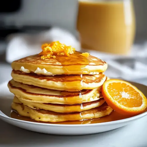 Zesty Orange Pancakes with Creamy Ricotta Bliss