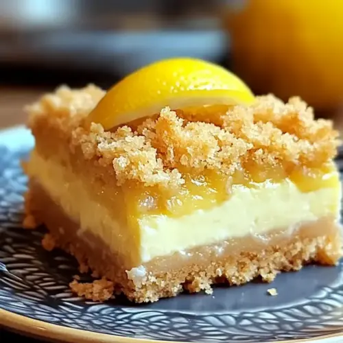 Lemon Cheesecake Crumb Bars