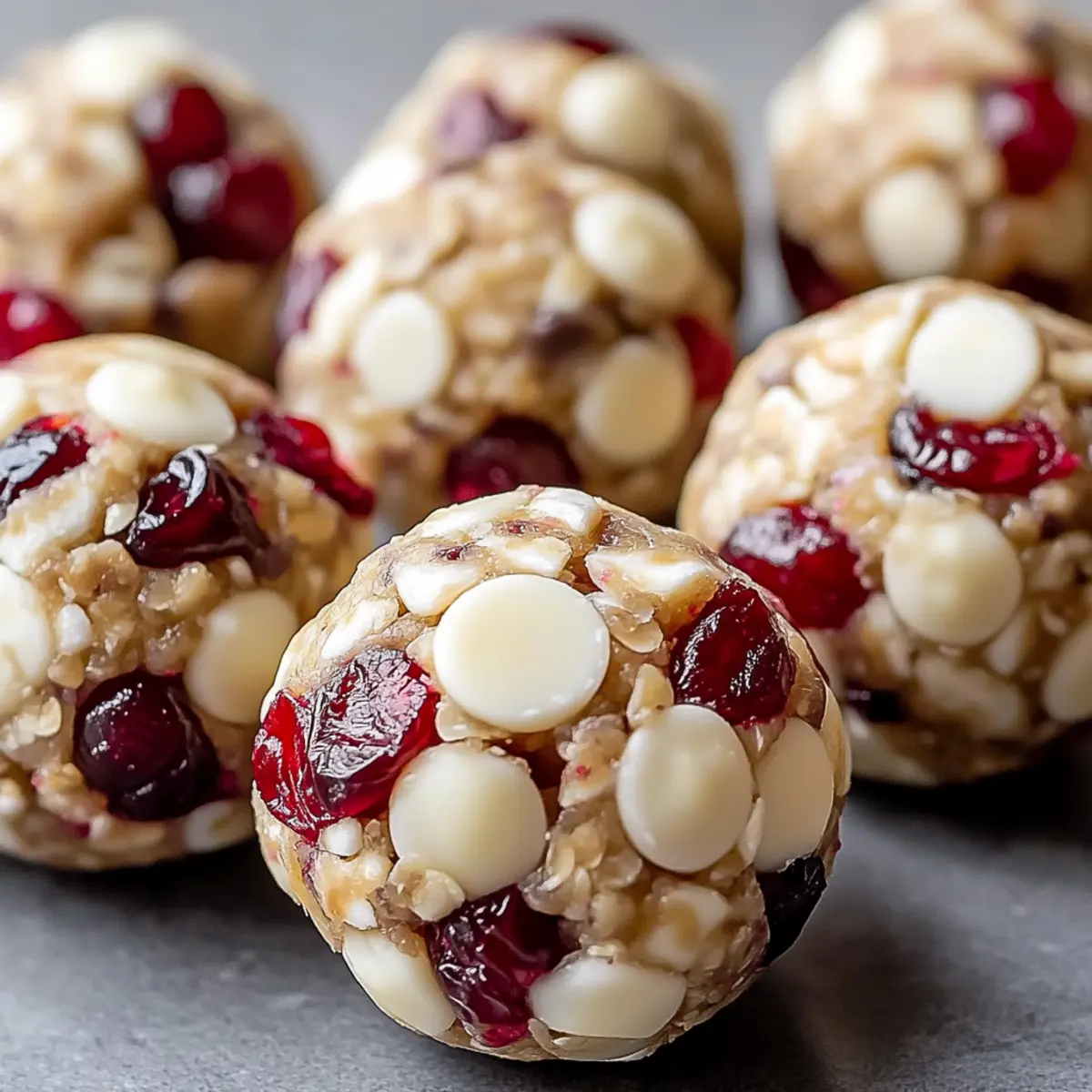 White Chocolate & Cranberry Protein Balls