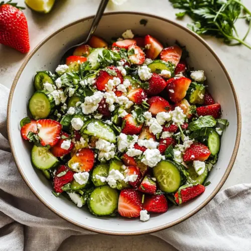 Strawberry Cucumber Salad