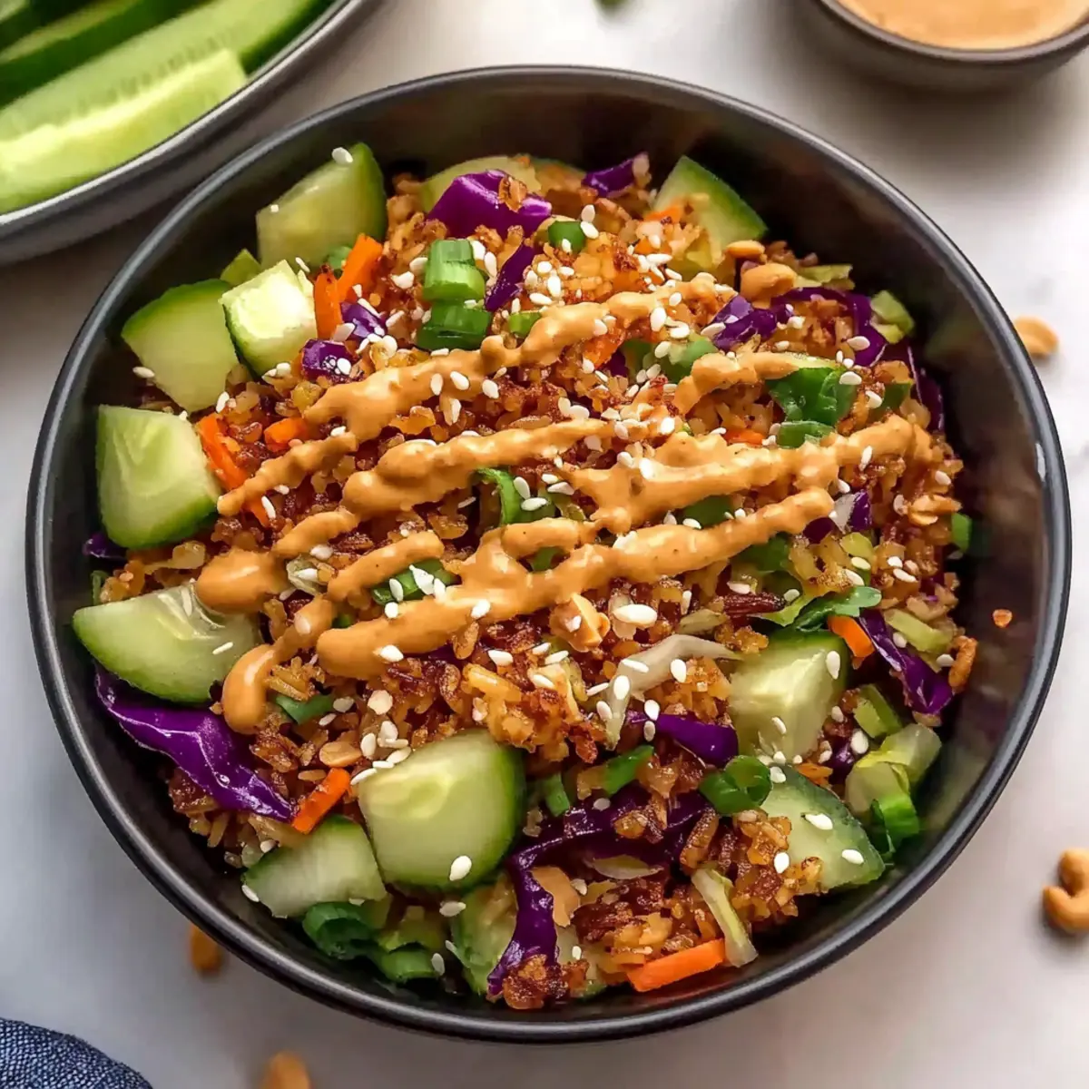 Crispy Rice Salad with Peanut
