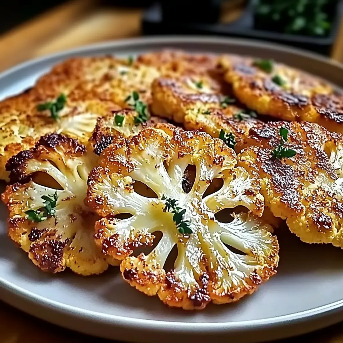 Crispy Baked Cauliflower Steaks