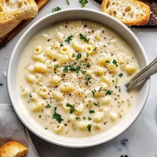 Creamy Garlic Parmesan Soup