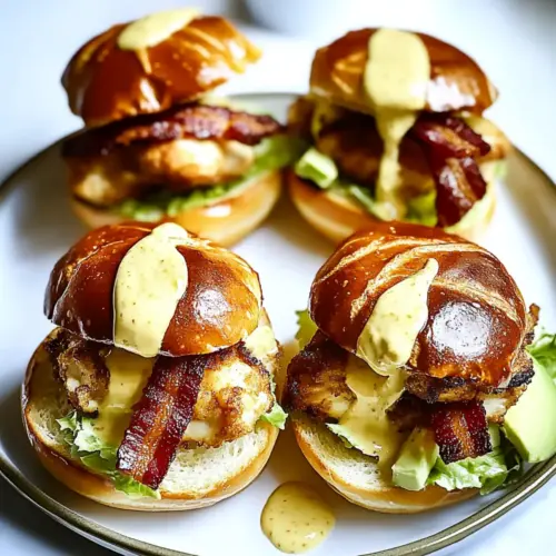 Honey Mustard BLT Chicken Sliders