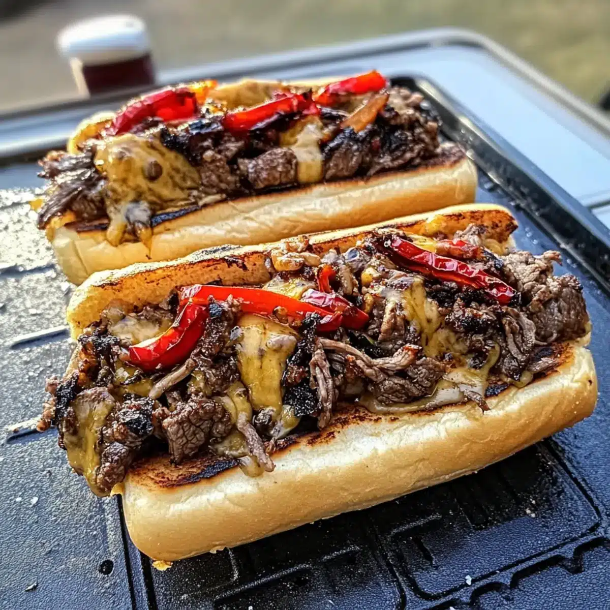 Ultimate Griddled Cheesesteak Recipe