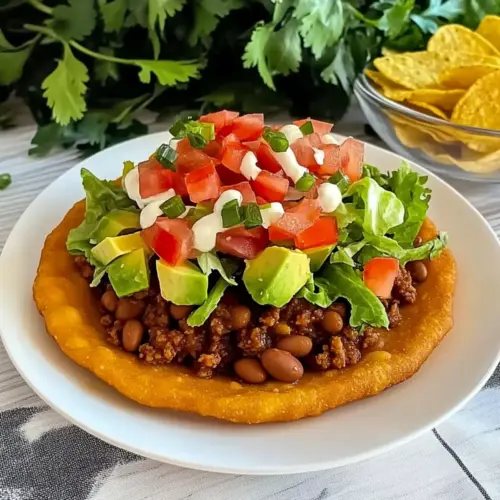 Homemade Navajo Taco