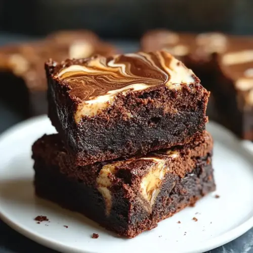 Vietnamese Coffee Brownies with Condensed Milk Swirl