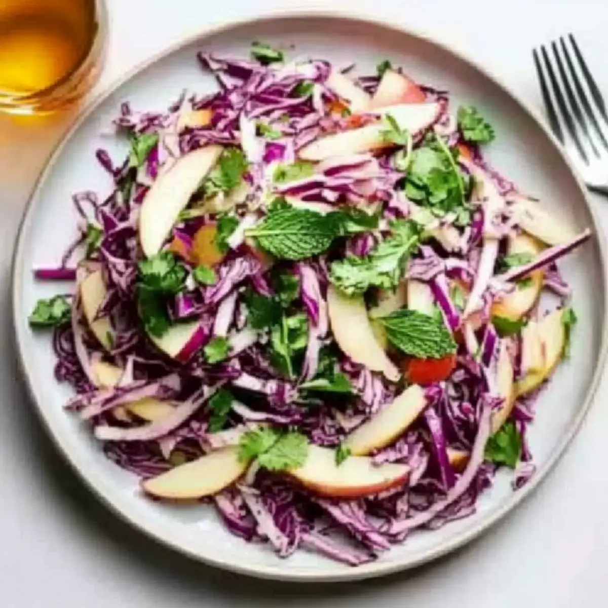 Red Cabbage and Apple Slaw