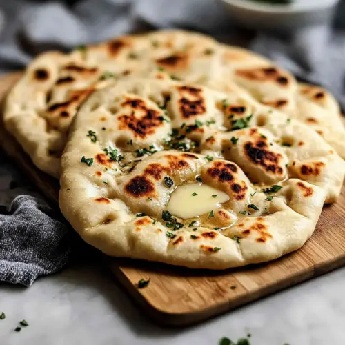 Easy Garlic Naan Bread