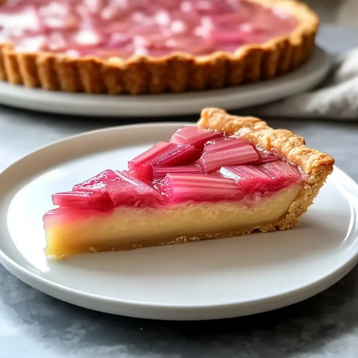 Rhubarb Custard Tart