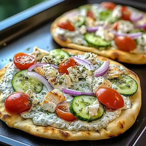 Tzatziki Chicken Pizza