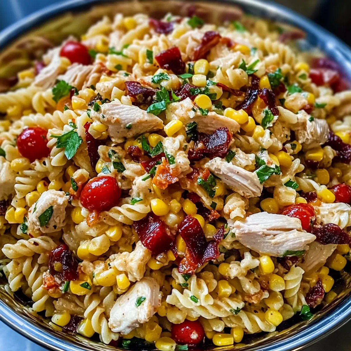 BBQ Chicken Pasta Salad