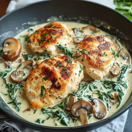Creamy Mediterranean Chicken Skillet