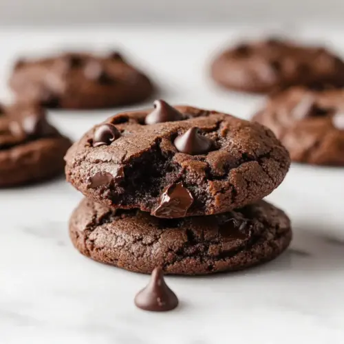Chewy Double Chocolate Chip Cookies