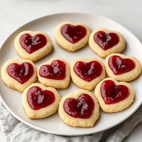 Thumbprint Heart Cookies