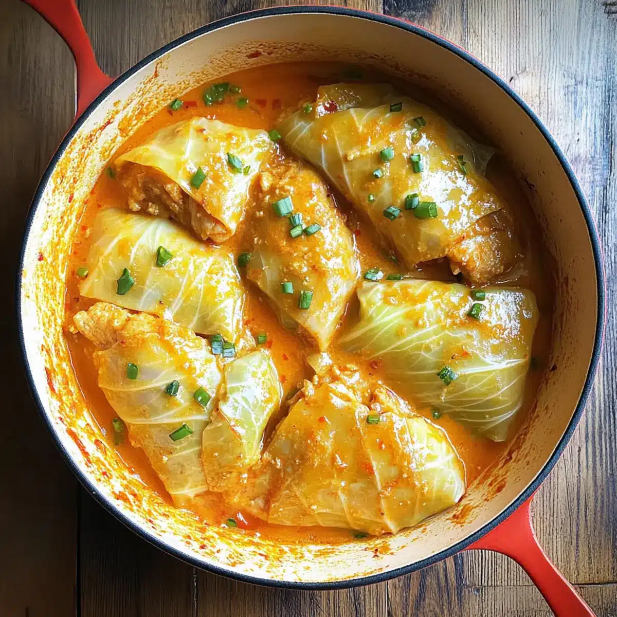 Thai Coconut Curry Cabbage Rolls