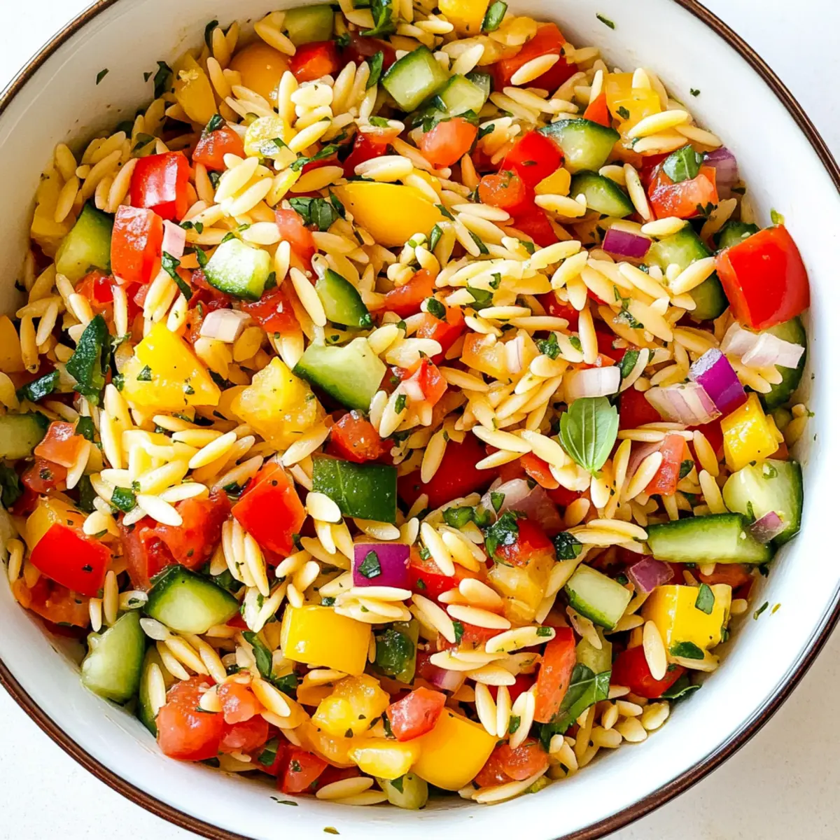 Summer Orzo Pasta Salad